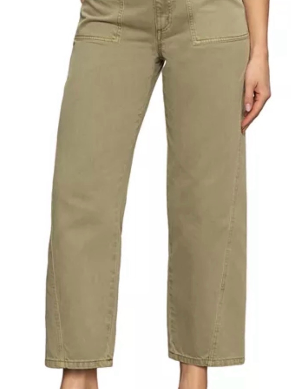 Sanctuary DISTRICT COLUMN ANKLE Standard-Rise Wide-Leg  in Bamboo